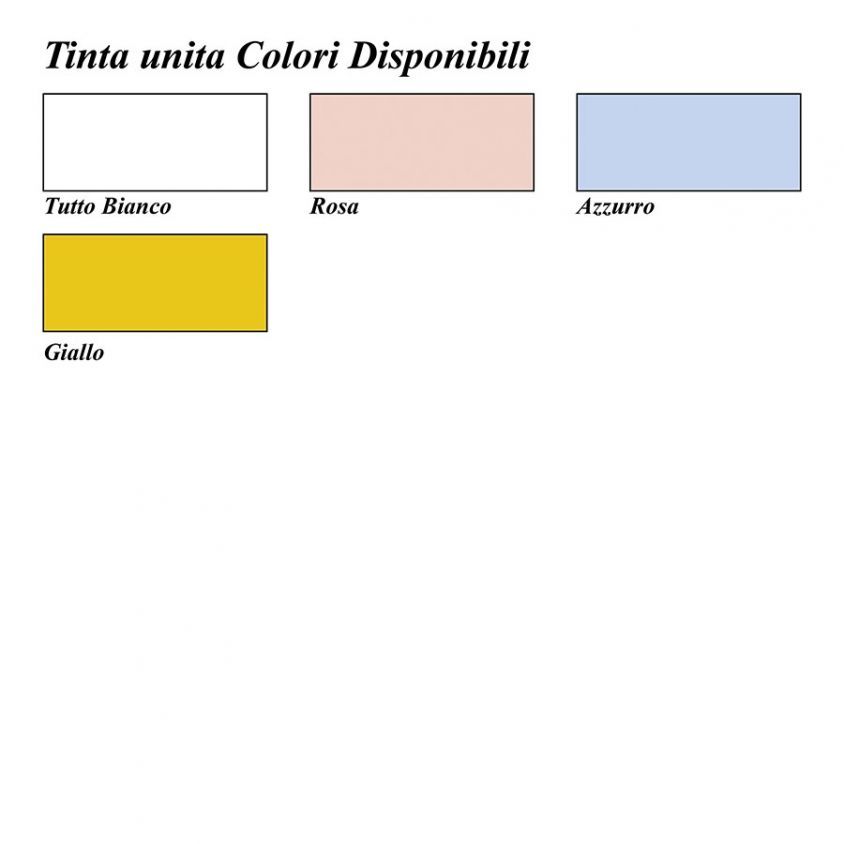 Colori Tinta unita disponibili